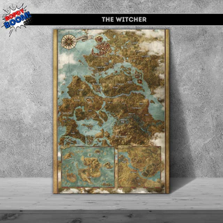 The Witcher Placa decorativa mdf quadro decoração parede presente Jogos / Games / Setup Gamer