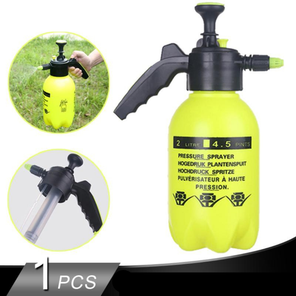 Pulverizador Spray Borrifador Compressao Previa 2 Litros Com Valvula