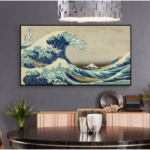 Quadro Decorativo A Grande Onda de Kanagawa de Hokusai para um Ambiente de Arte Clássica e Inspiração