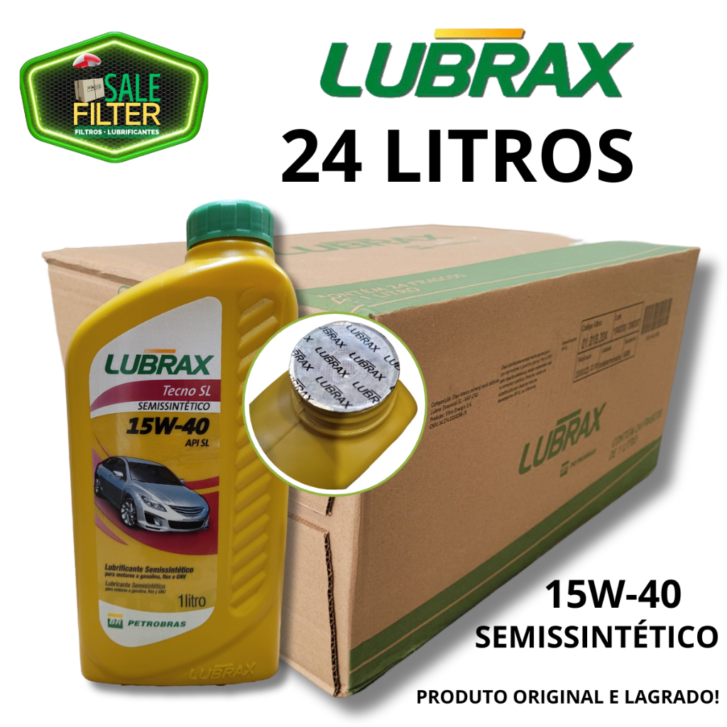 CAIXA COM 24 LITROS DE LUBRIFICANTE SEMISSINTÉTICO 15W40