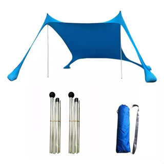 Barraca Portatil Tela Toldo Guarda-sol Tenda P/ Prova Vento