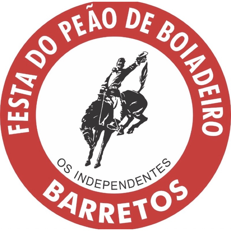 Adesivo festa de peão de barretos 20x20cm feito em vinil aprova dagua