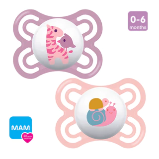 Chupeta MAM Perfect Silicone 0-6 m Dupla C/estojo esterilizar Menina Original