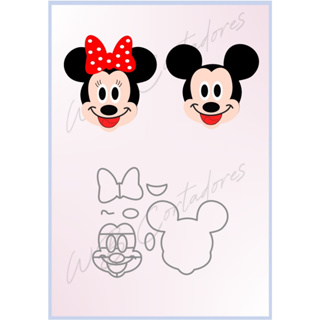 cortador mickkey e minnie