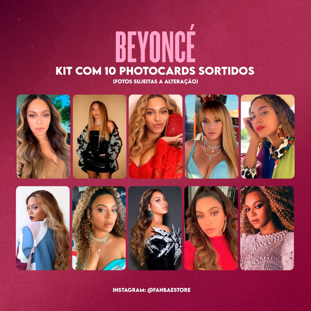 Beyoncé 10 Photocards Sortidos | Shopee Brasil