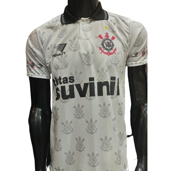 Camiseta de Time Corinthians modelo Retrô Tintas Suvinil | Shopee Brasil