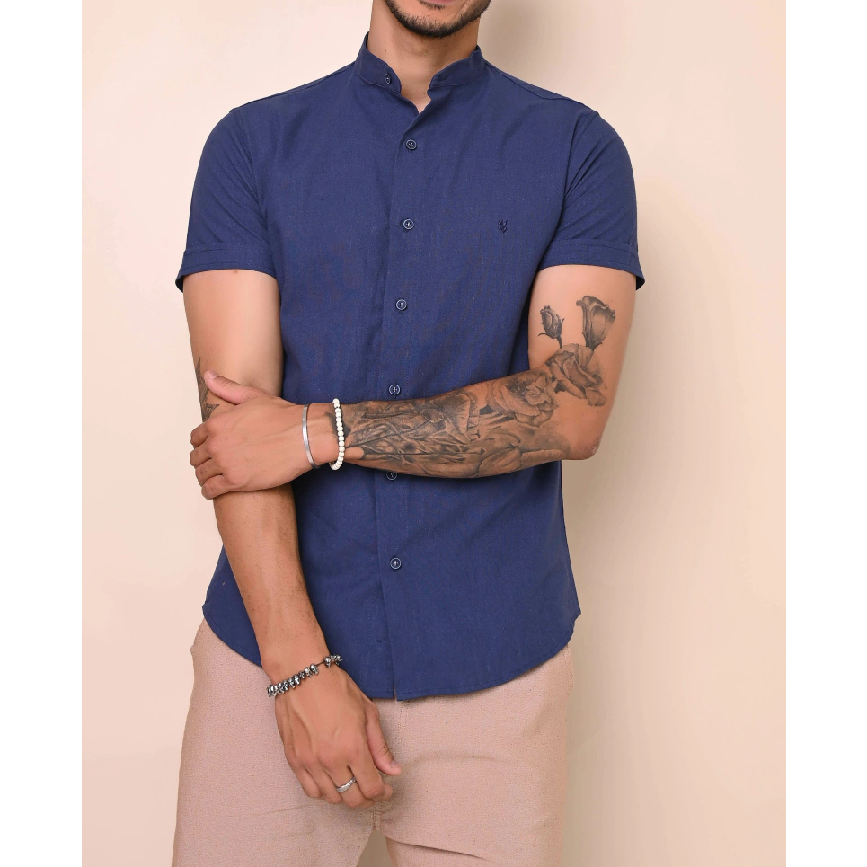 Camisa Linho Masculina Manga Curta - P M G GG XG XGG