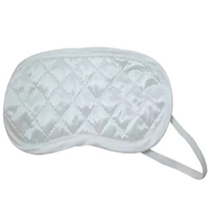 Máscara de Dormir Cetim - Tapa Olhos Branco, Preto e Prata - Conforto e Estilo para o Descanso