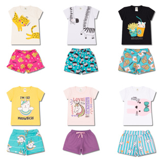 Kit 4 Conjuntos Bebê - 6 á 20 meses Menina Primeiros Passos