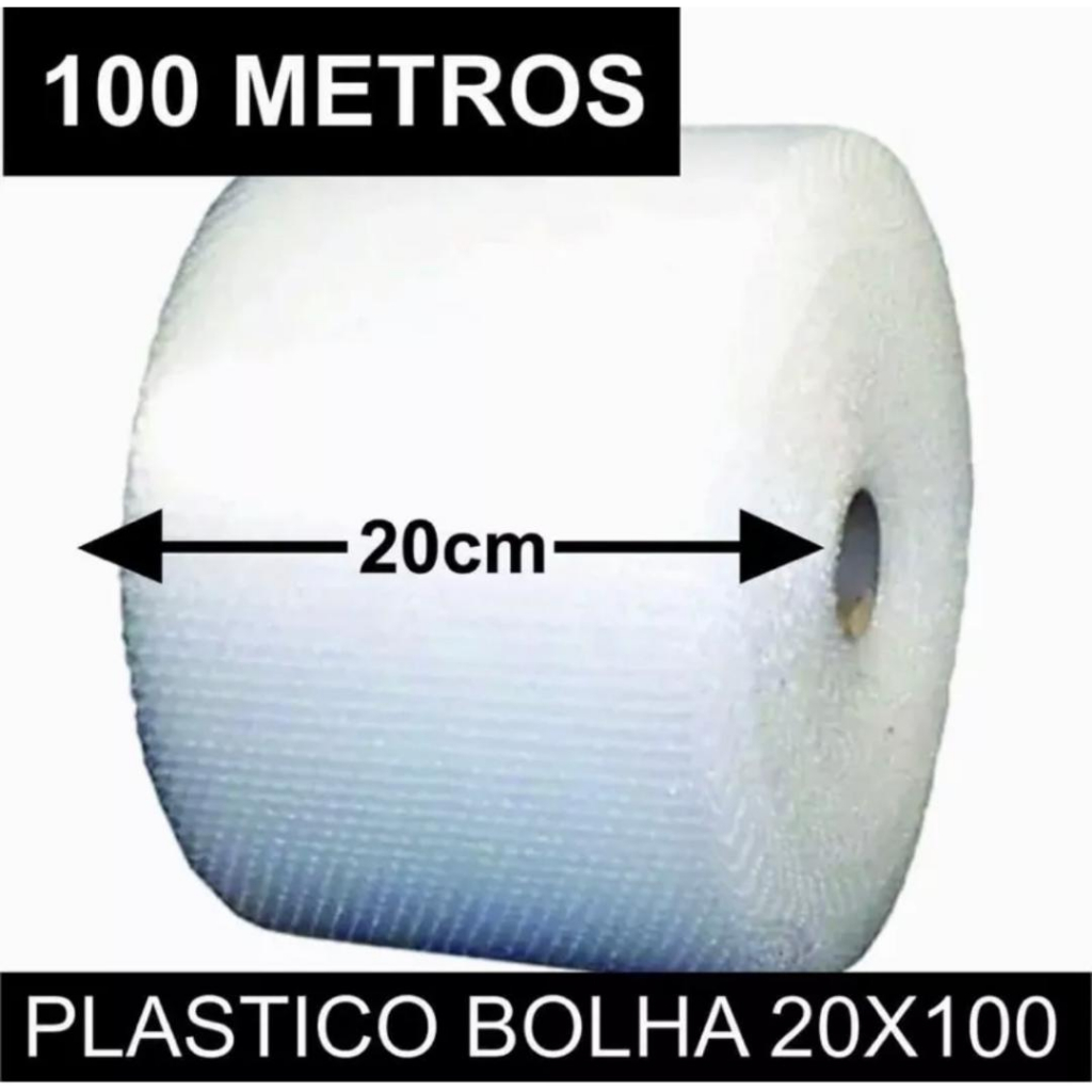 Plástico Bolha 20cm x 100Mts - E-commerce - MarketPlace