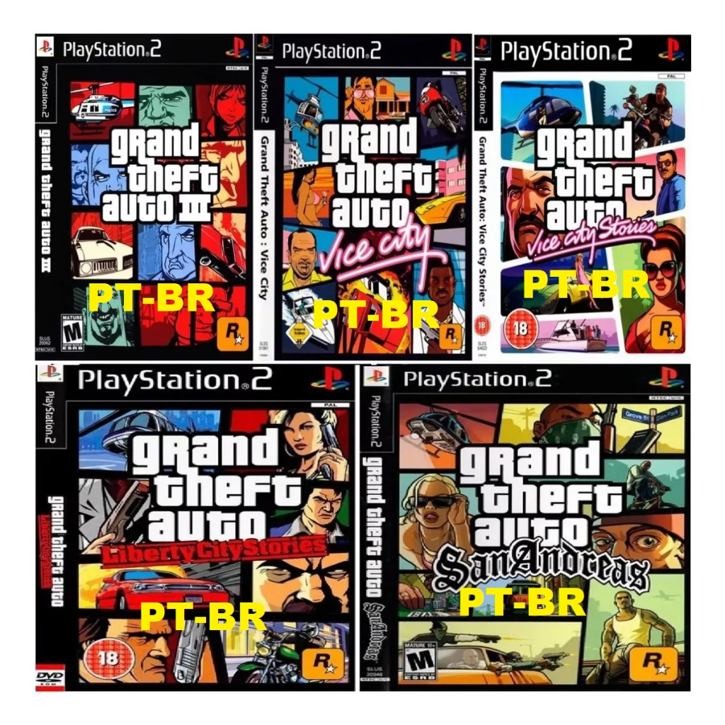 5 Jogos Gta Todos em Portugues | Shopee Brasil