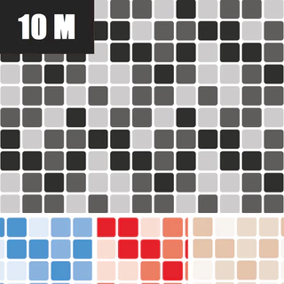 Papel De Parede Adesivo Pastilha Lavável 10m X 45cm