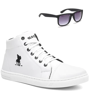 Tênis Cano Alto Masculino Polo Plus + Óculos