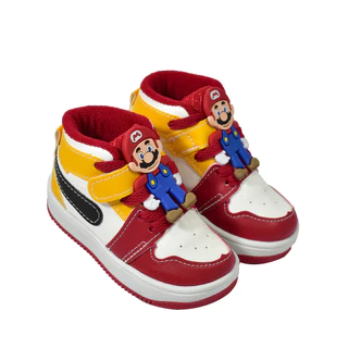 Botinha infantil Original Menino Personagens Super Mario Nova Style