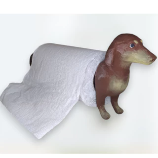 Basset Porta Papel-Toalha - Diversão e Utilidade para Seu Ambiente!