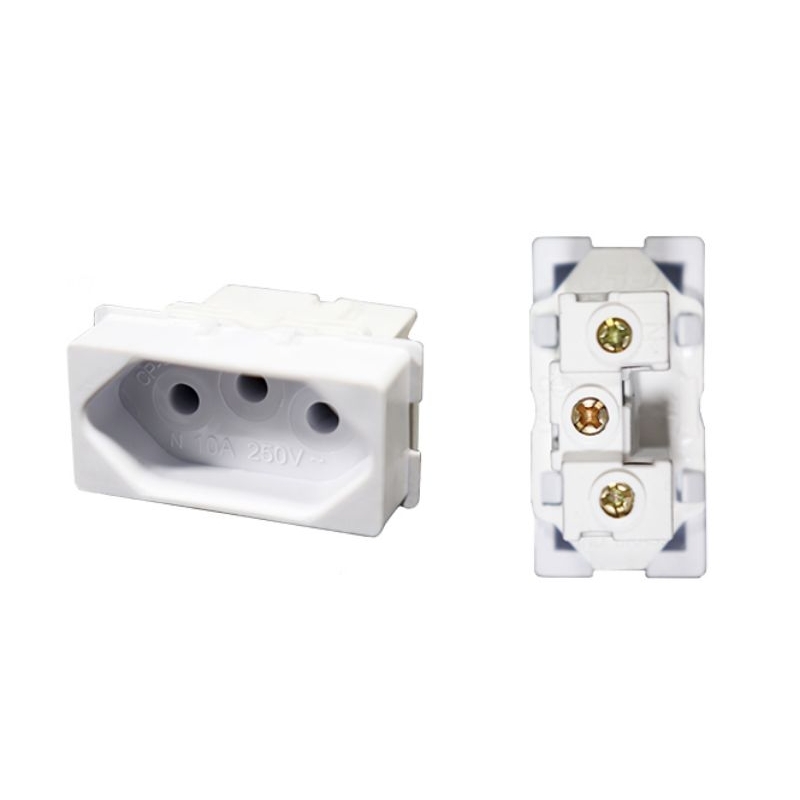 Modulo Tomada Simples Tomada Modular 2P+T 10A e 20A 250v Tomada em ...