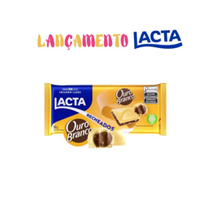 Barra de Chocolate Recheada Ouro Branco Lacta 98g