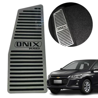 Descanso Pé Aço Inox Escovado Novo Onix 2020 2021 2022 2023