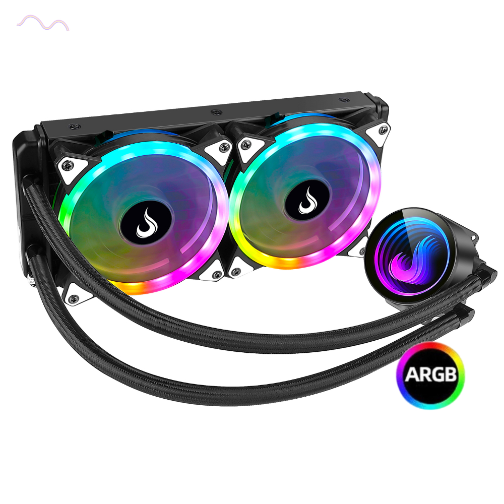 Water Cooler Rise Mode Black 240mm Argb
