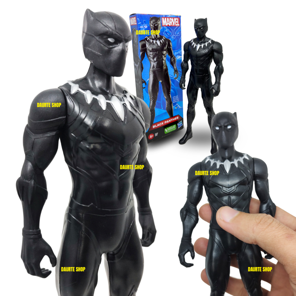 Boneco Pantera Negra 20cm Articulado Brinquedo Vingadores Black Panther ...