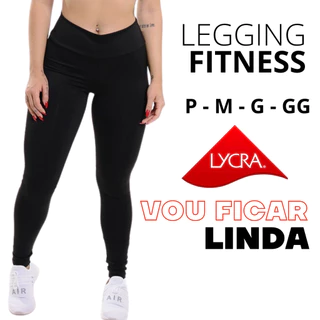 Calça Legging Feminina Cintura Alta Leg Suplex Fitness Grossa Academia Levanta Bumbum