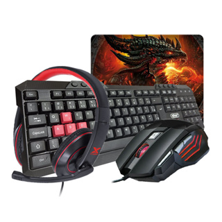 Kit Gamer Teclado Mouse Headset Mouse Pad - XZONE GTC-02