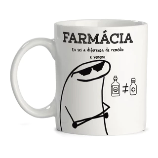 Caneca Personalizada Profissão Farmácia Porcelana 325 ml