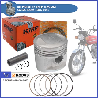 Kit Pistão C/ Aneis Cg 125 Today 83/91 0,75 KMP