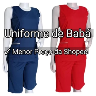 Uniforme de Babá / Diaristas / Empregada Doméstica MENOR PREÇO DA SHOPEE