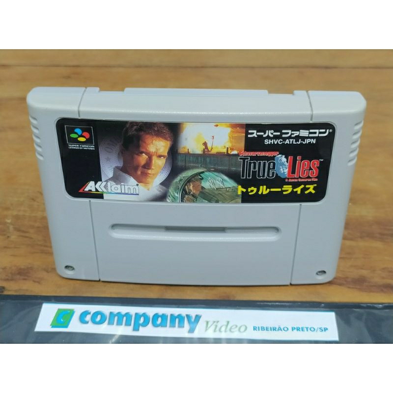 True Lies Super Famicom Schwarzenegger Original Usado