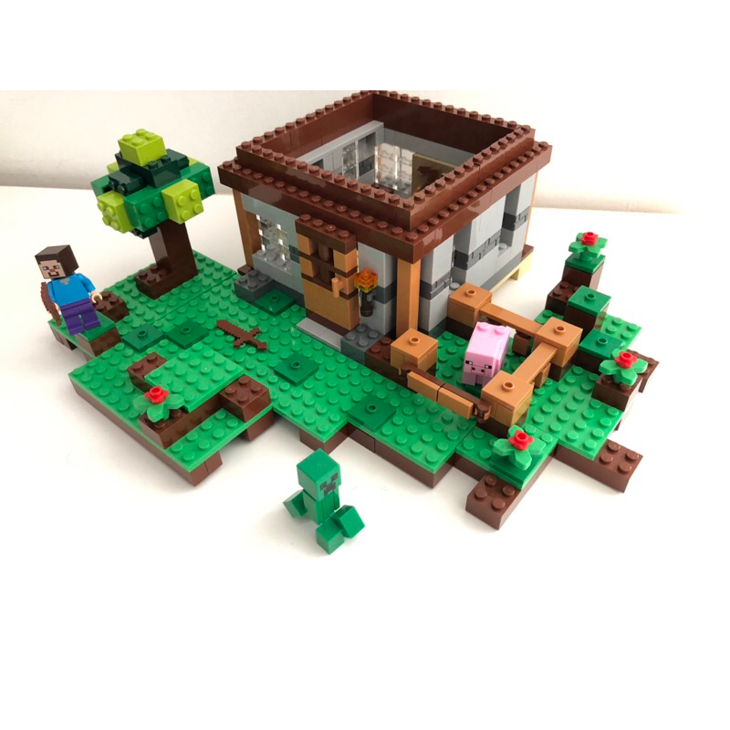 LEGO Minecraft Set 21115 Original A Primeira Casa do Minecraft Primeiro dia de jogo Shopee Brasil