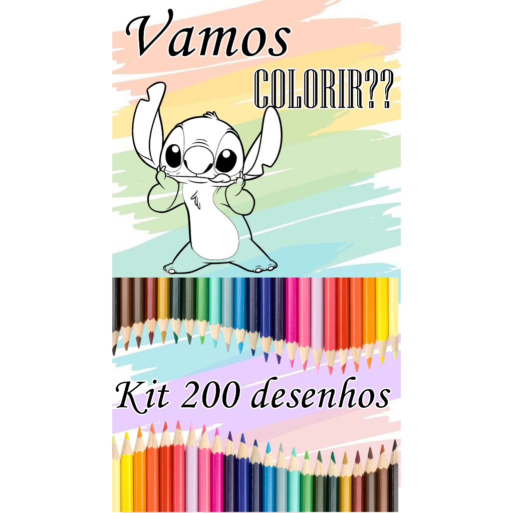 Kit 200 desenhos para Colorir Princesas Em Folha A4 no Shoptime