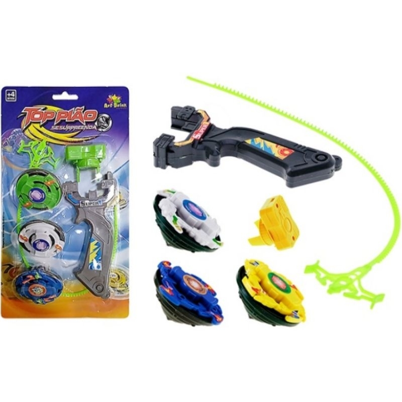 PIAO COM LANCADOR BEYBLADE E ARENA - NQ91619BC - Top Brasil Presentes