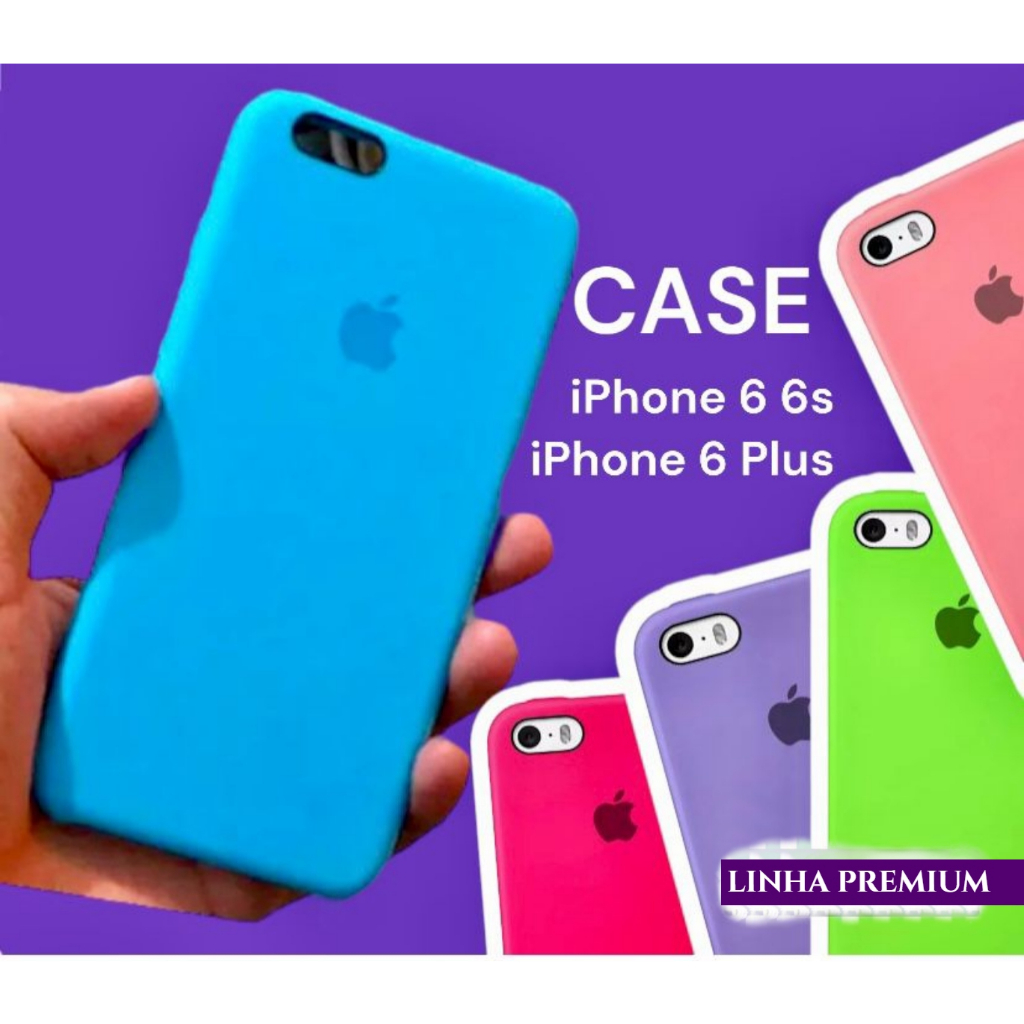 Capa Case IPhone 6s Rosa Aveludada