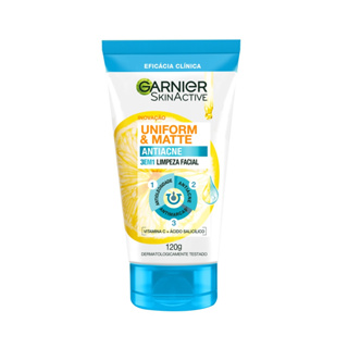 Sabonete Facial 3 em 1 Garnier SkinActive Uniform & Matte Antiacne 120g