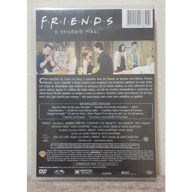 DVD Friends - Episódio Final | Shopee Brasil