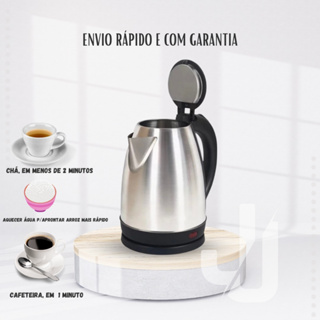 Chaleira Elétrica Térmica Jarra Elétrica Inoxidável 1,8L, Perfeita para Casa ou Escritório, Café ou Chá.