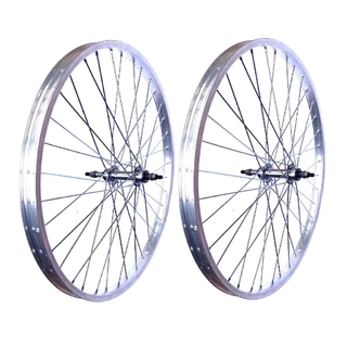Par Roda bike caloi De Alumínio Natural 26 X 36 F X 1.9
