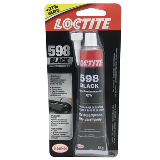 Cola Silicone Adesivo Junta Loctite Black 598 85g