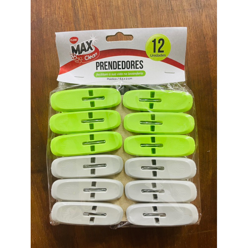 PRENDEDOR DE ROUPA DE PLASTICO COM 12 PECAS 6,5 x 2 cm | Shopee Brasil