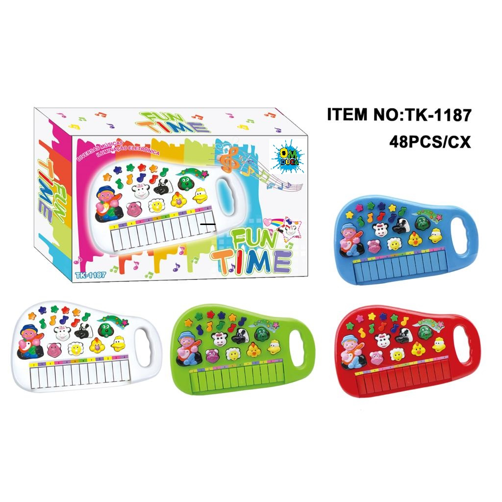 WELL KIDS Teclado Baby Fazendinha, Wellmix, Multicor