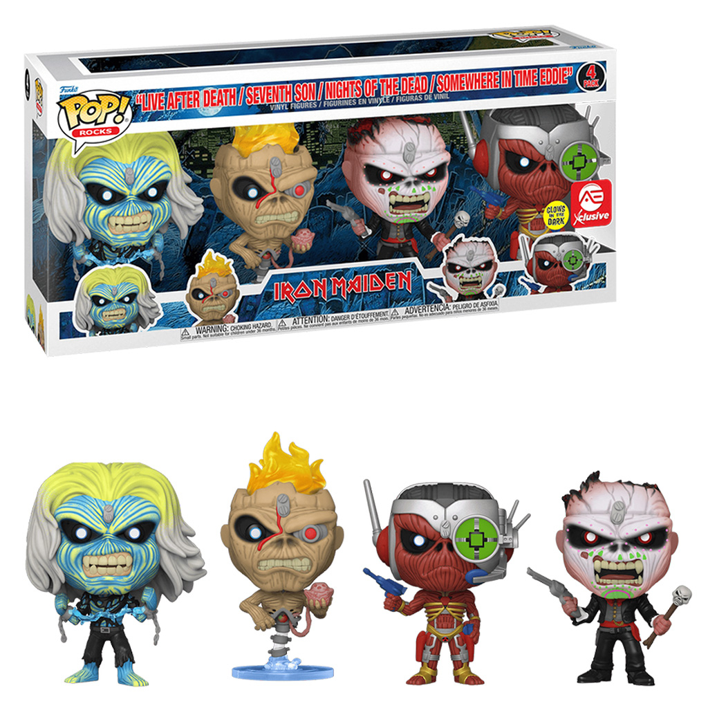 Funko Pop! Rocks IRON MAIDEN Live After Death/ Seventh Son/ Nights Of ...