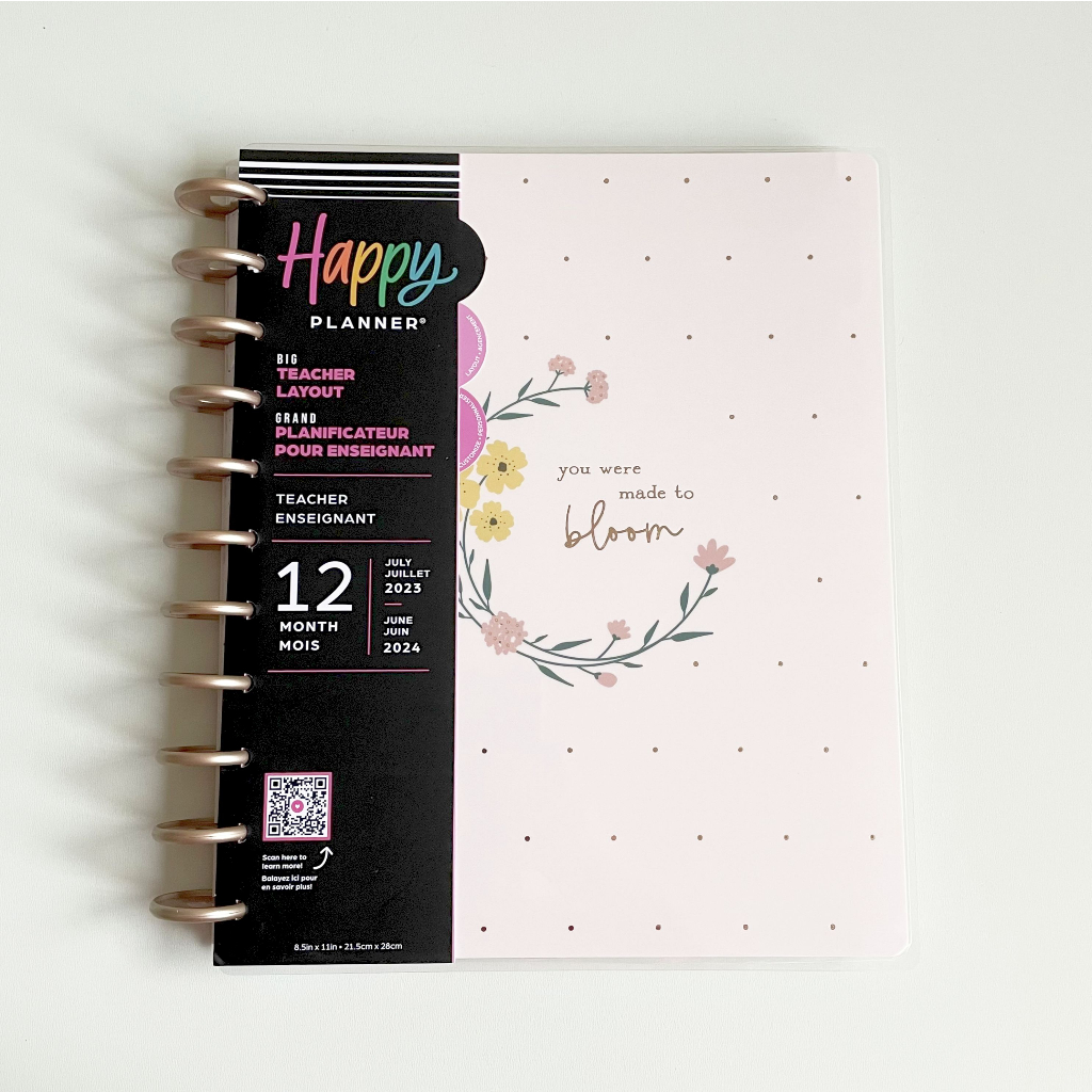 Planner BIG Teacher Cottagecore Florals 2023/2024 The Happy