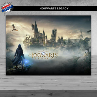 Hogwarts Legacy Placa decorativa mdf quadro decoração parede presente Jogos / Games / Setup Gamer