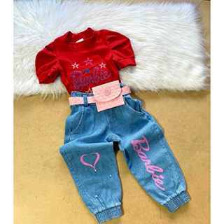 Conjunto Feminina Barbie Girl Kit Roupas De Luxo Juvenil Blogueirinha