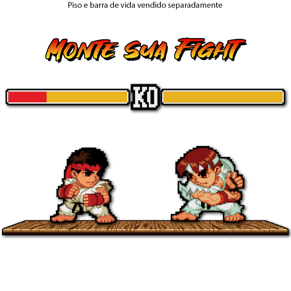 Ryu Street Fighter 2 official sprite victory perler beads /