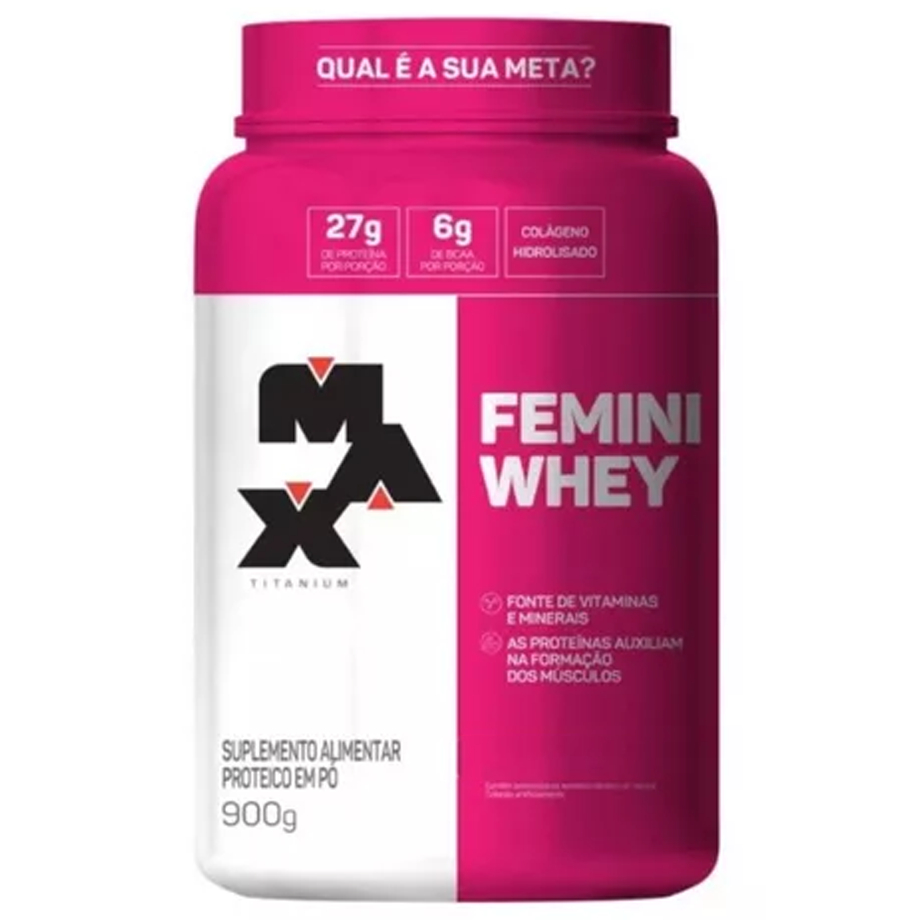 Femini Whey 900g - Max Titanium - Pote - Max Titanium - Pote