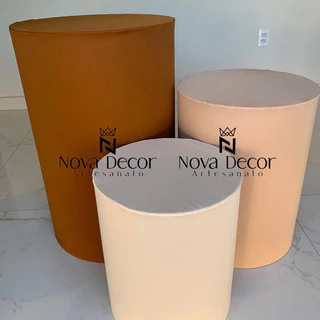 Trio de capas para cilindros NOVIDADE CORES NOVAS para cenarios e festa