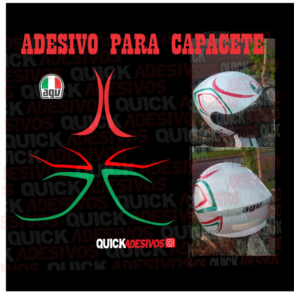 Adesivo para capacete modelo classic | Shopee Brasil