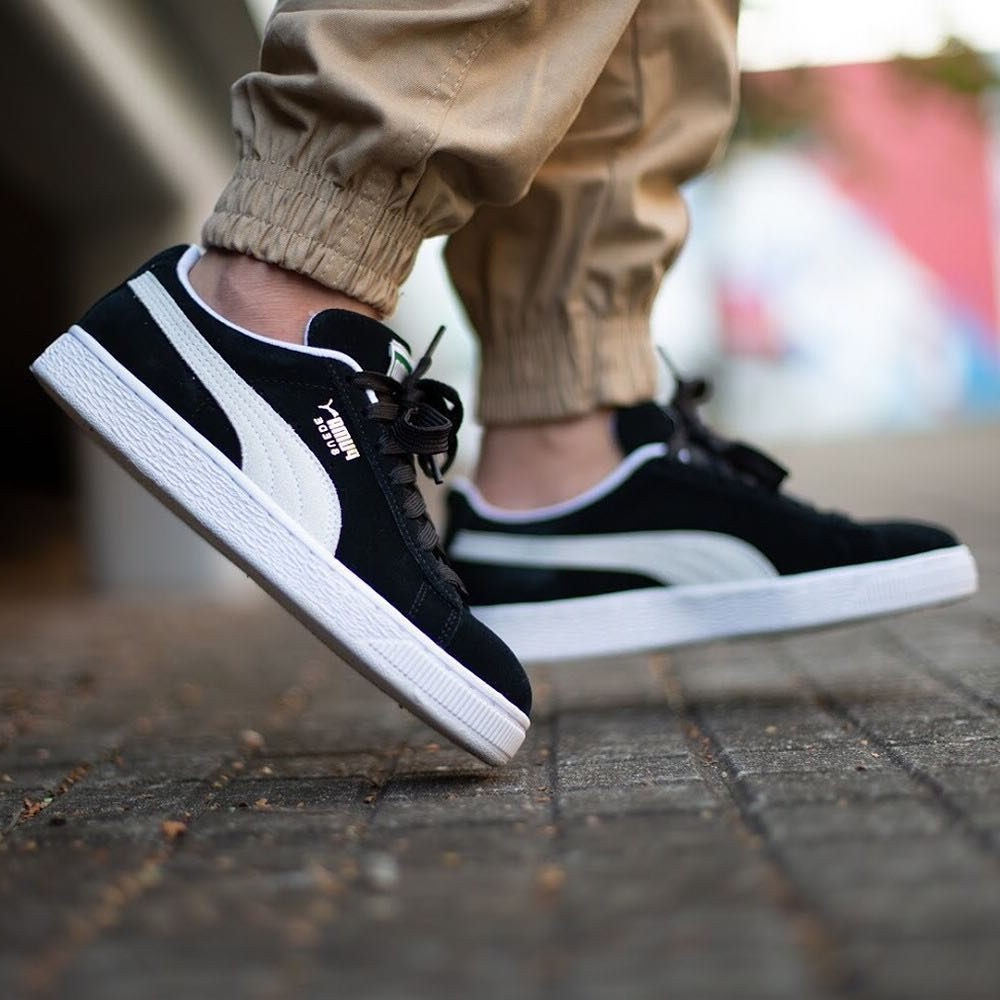 tenis casual skate suede preto e branco 34 ao 43 envio 24 hrs